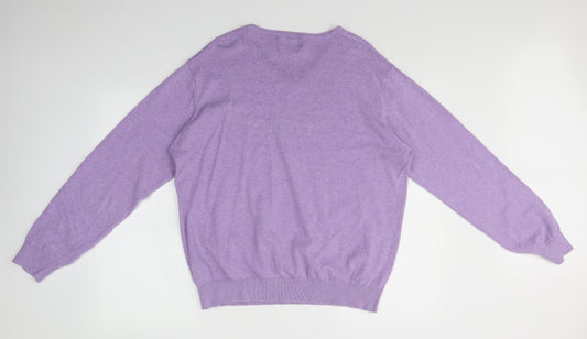 TU Mens Purple   Pullover Jumper Size L