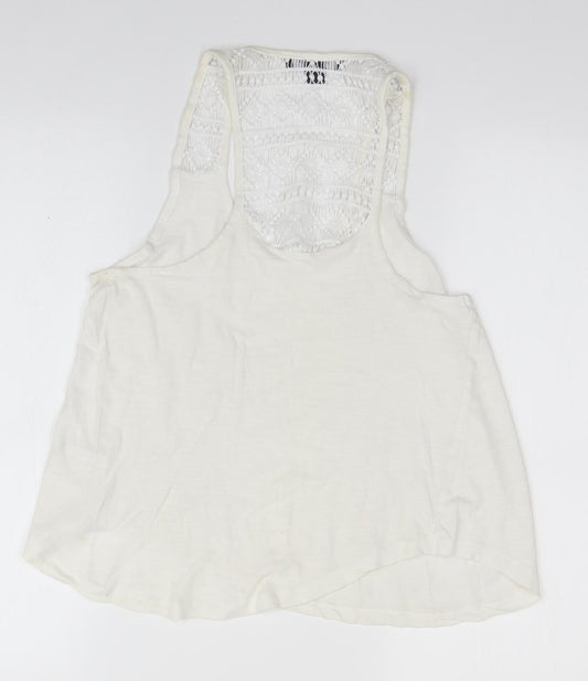 Primark Womens White Basic Tank Size 10
