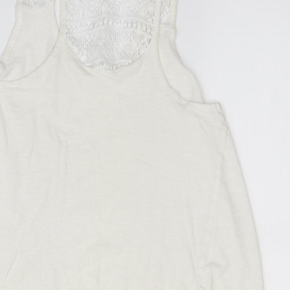 Primark Womens White Basic Tank Size 10