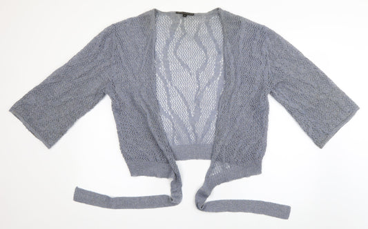 Womens UK Size M Limited Collection Blue Cardigan Jumper