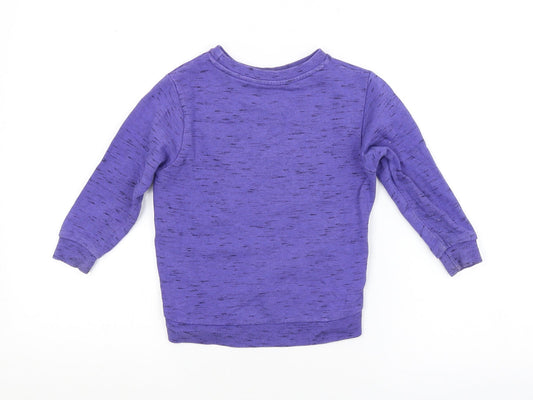 George Baby Purple Pullover Jumper Size 18-24 Months