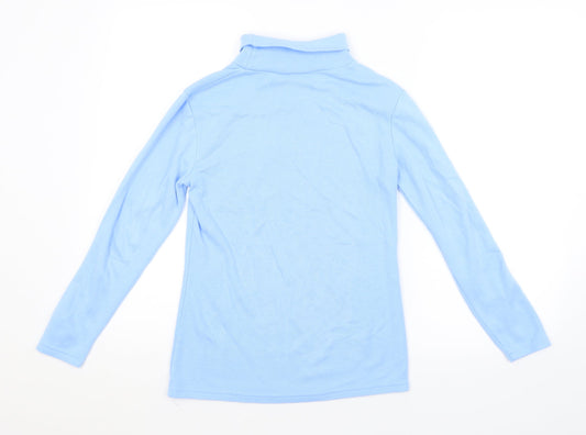 Womens UK Size 10 AFIBEL Blue Pullover Jumper
