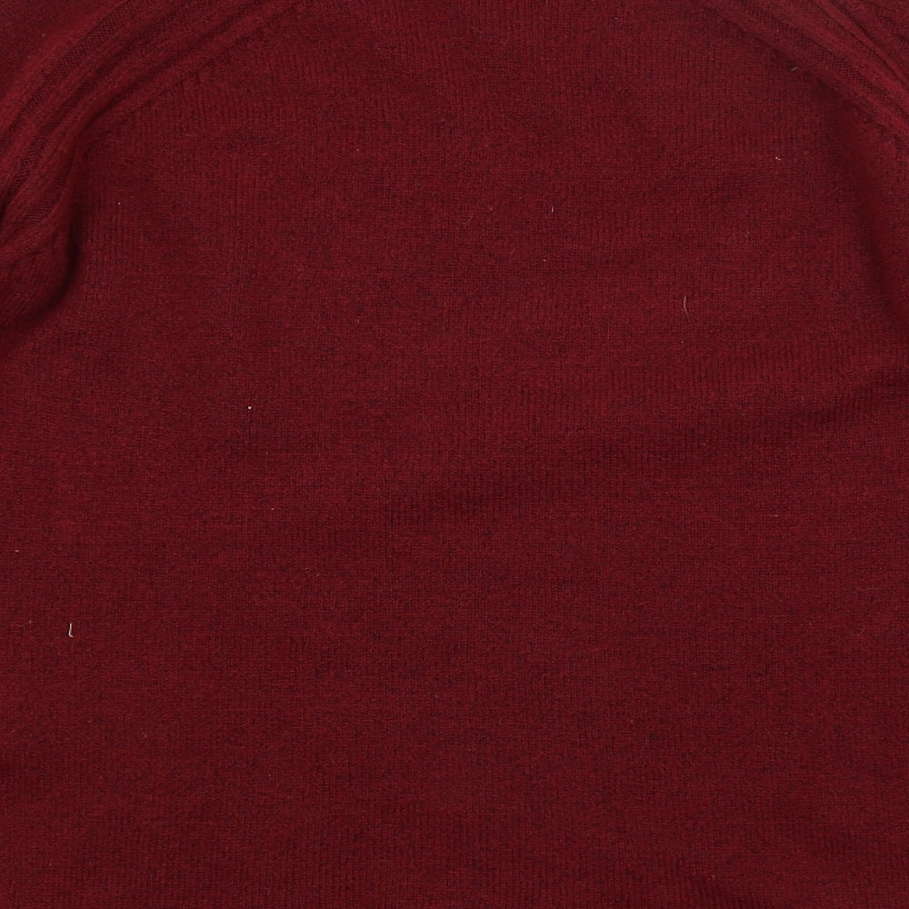 Womens UK Size L Papaya Red Pullover Jumper