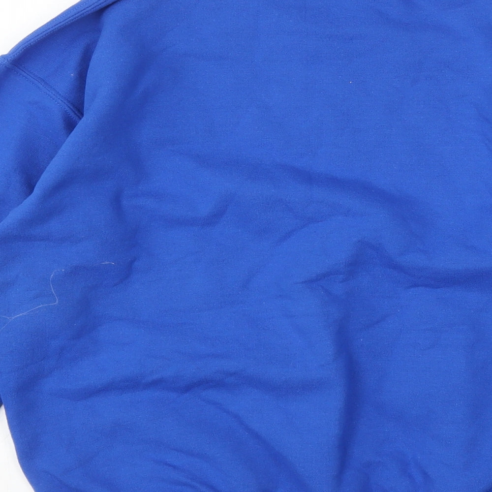 Gildan Womens Blue Pullover Sweatshirt Size L
