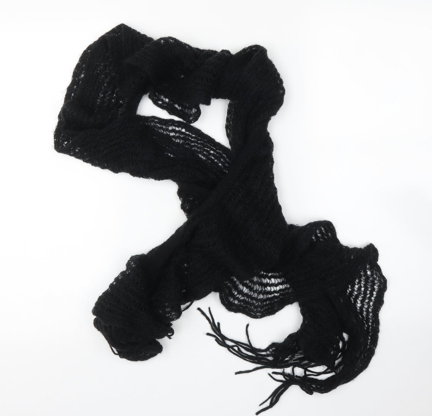 Preworn Womens Black Scarf