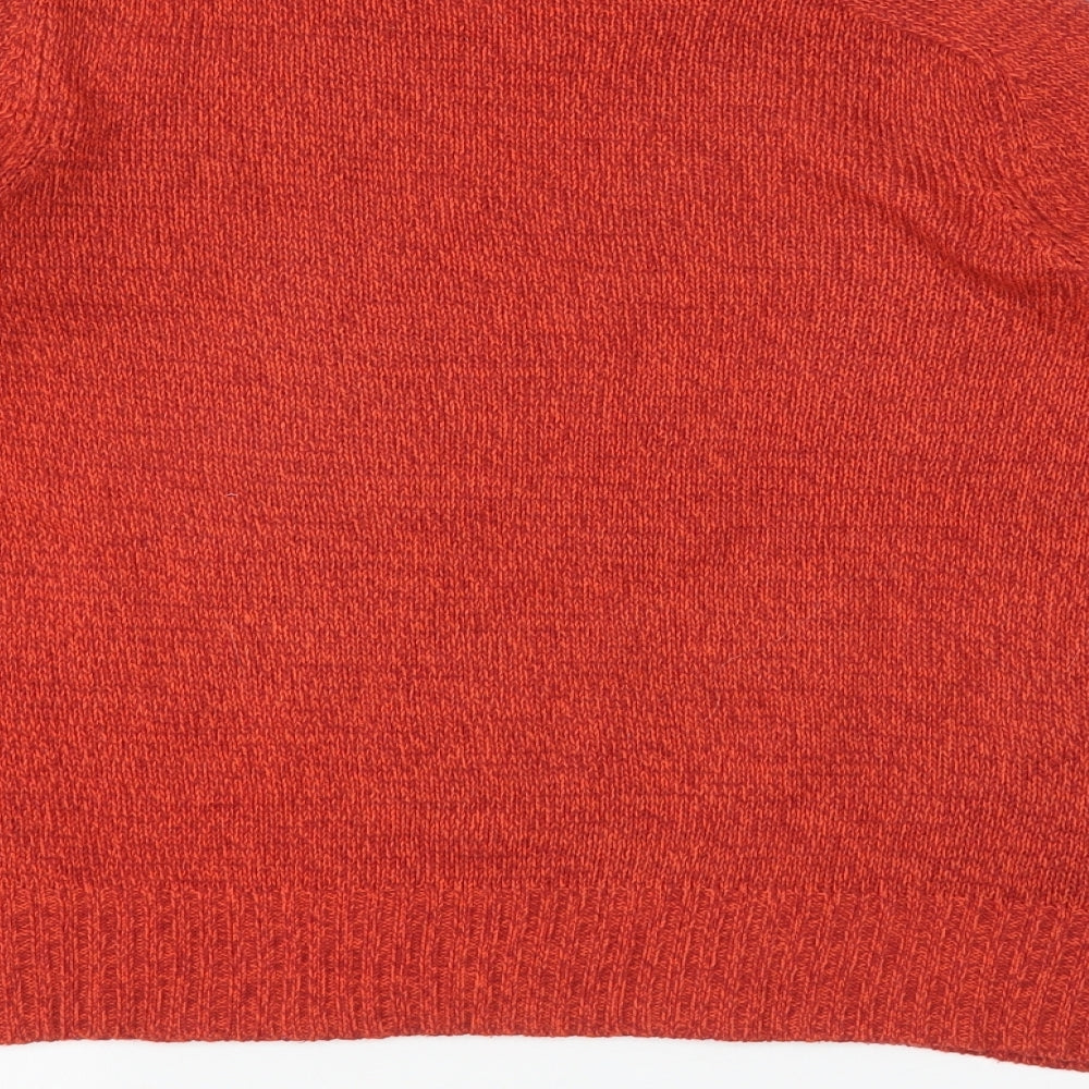 Womens UK Size S H&M Orange Pullover Jumper