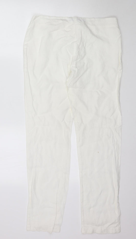 Beach Cafe Womens Ivory Trousers Size L L31 in