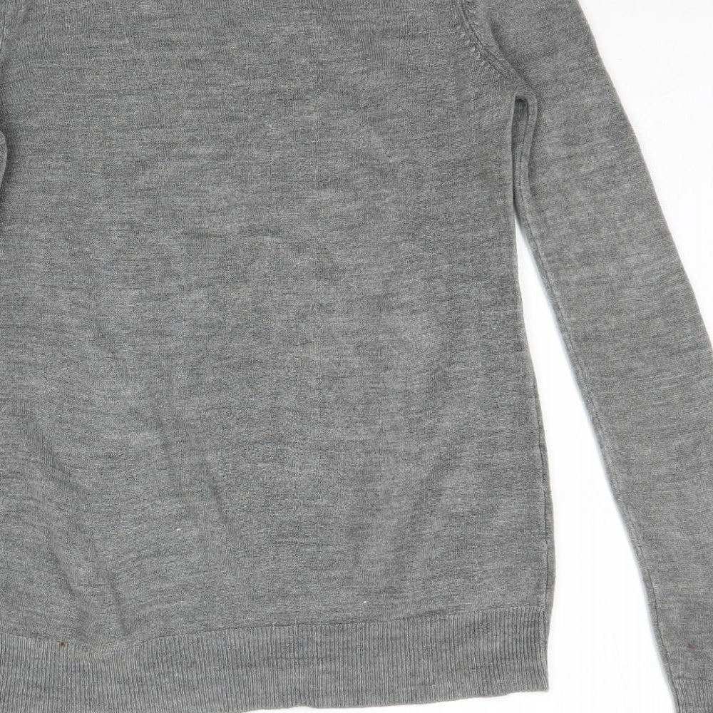 Womens UK Size 6 Atmosphere Grey Basic T-Shirt