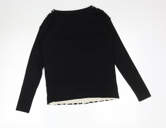 Womens UK Size 6 NEXT Black Basic Blouse
