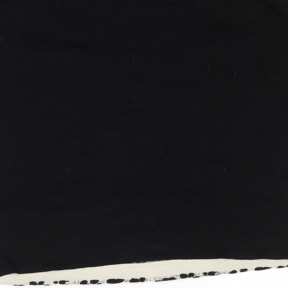 Womens UK Size 6 NEXT Black Basic Blouse