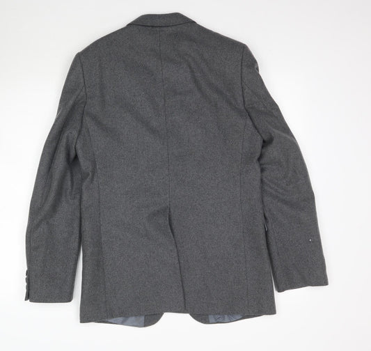 Bricks Mens Grey Jacket Suit Jacket Size 38