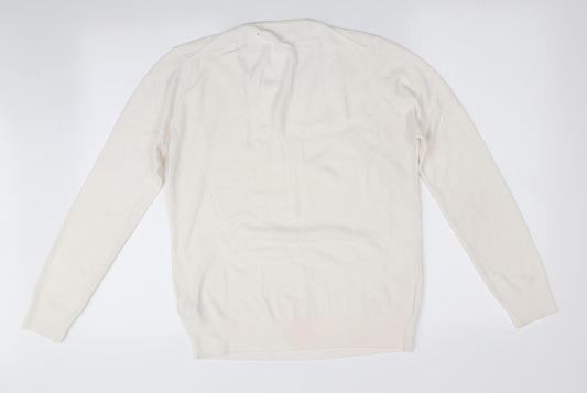 Womens UK Size 8 Marks and Spencer Ivory Pullover Jumper