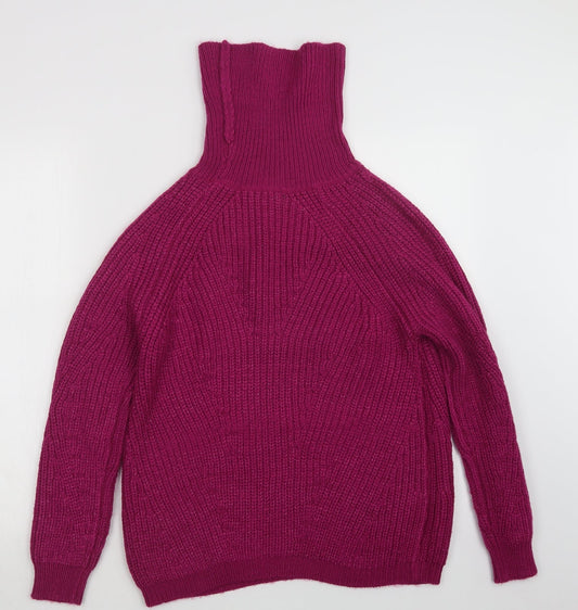 Primark Womens Purple Knit Pullover Jumper Size 4