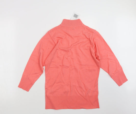 Womens UK Size M EA Pink Pullover Jumper