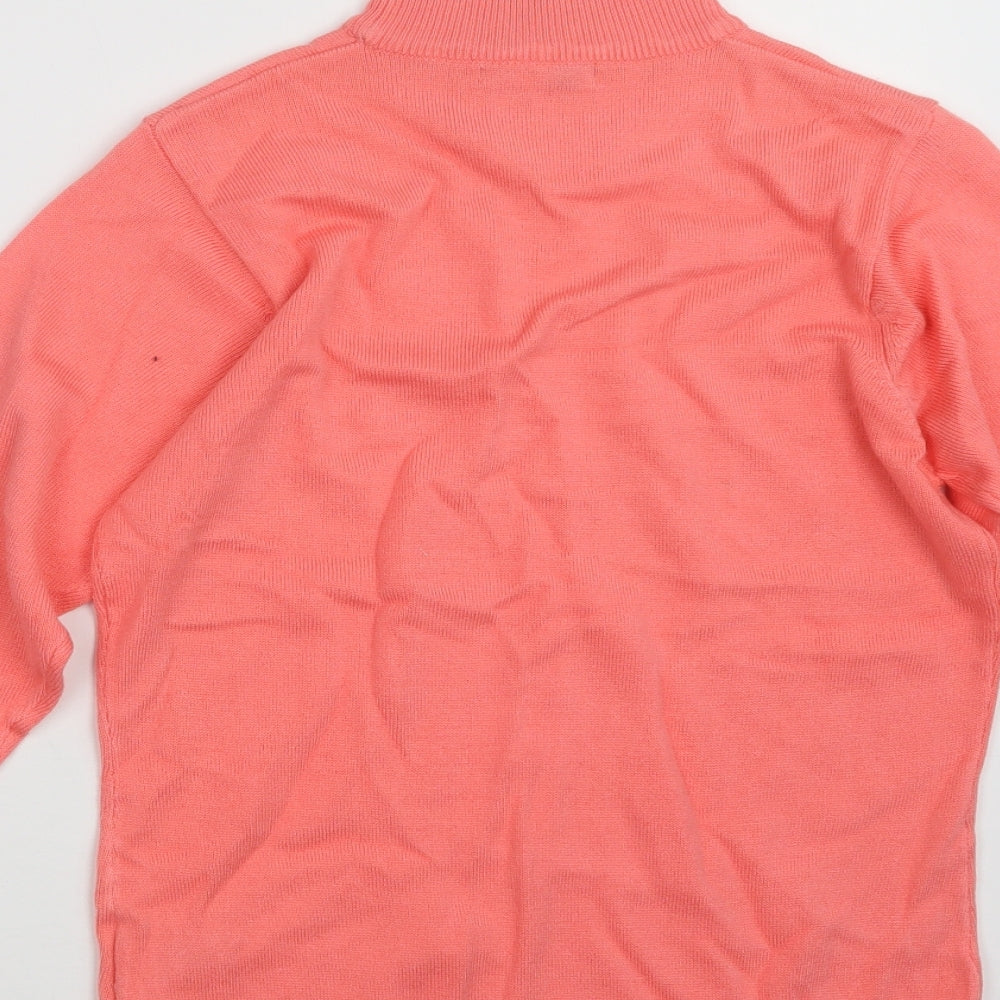 Womens UK Size M EA Pink Pullover Jumper