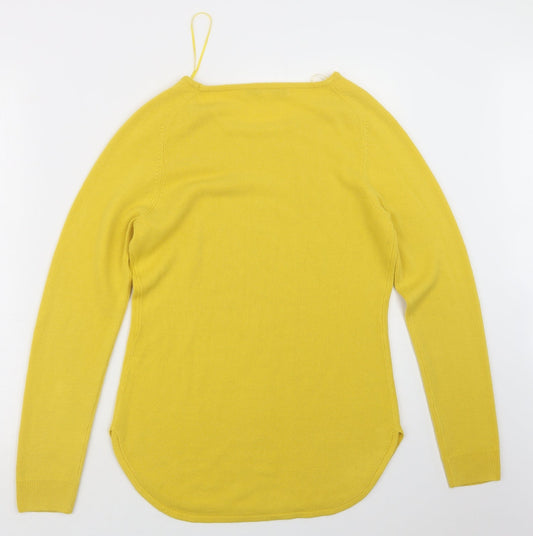 Vid a Vi Womens Yellow Knit Pullover Jumper Size S