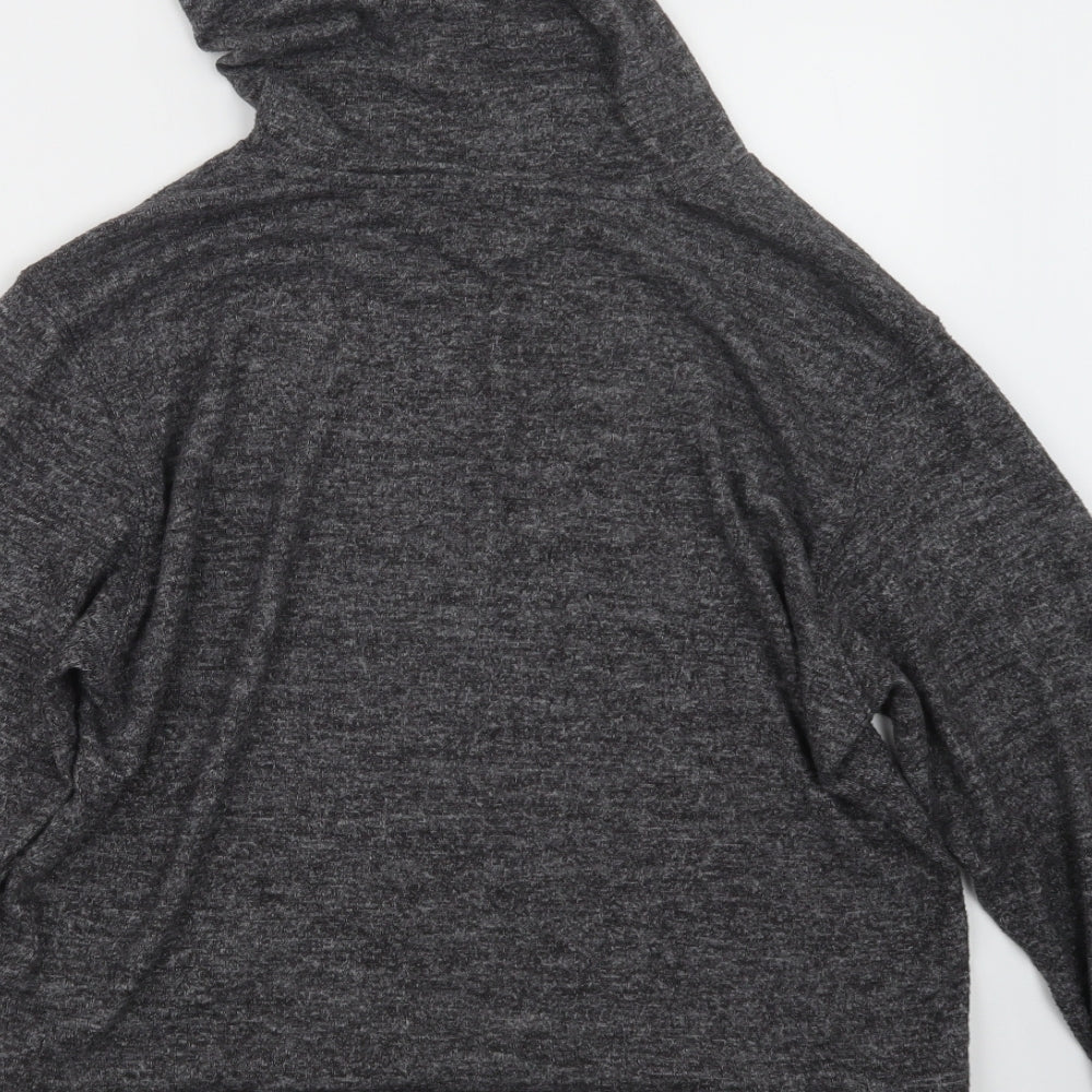 H&M Womens Grey Pullover Hoodie Size M