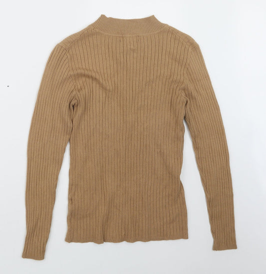 Primark Womens Beige Knit Pullover Jumper Size 14