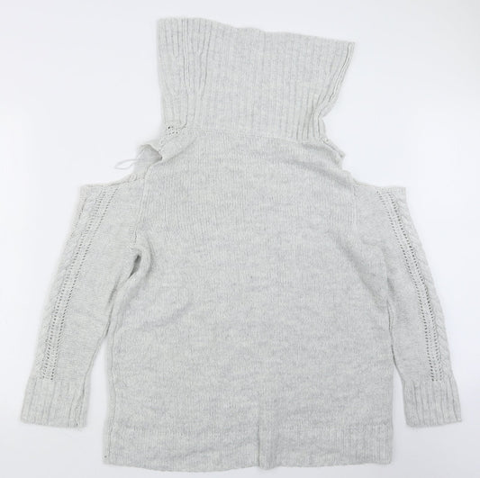 Womens UK Size M Peacocks Grey Pullover Jumper