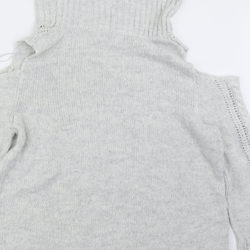 Womens UK Size M Peacocks Grey Pullover Jumper