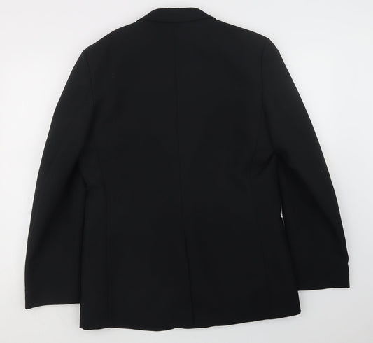 Quality Menswear Mens Black Jacket Suit Jacket Size 38