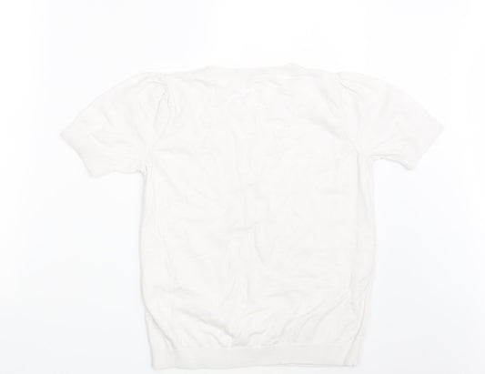 TU Womens White Pullover Jumper Size 14