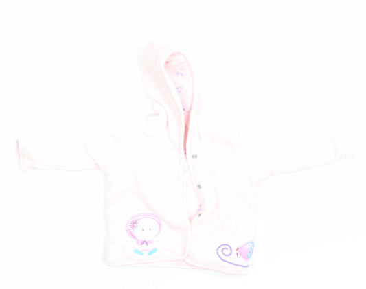 M&S Girls Pink Jacket Coat Size 0-3 Months