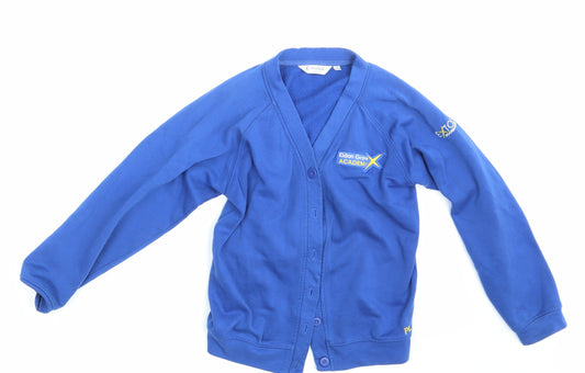 Trutex Girls Blue Cardigan Jumper Size 9-10 Years - EXTOL ACADEMY TRUST