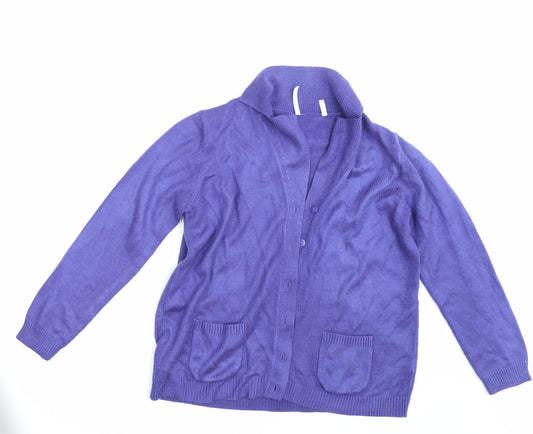 Womens UK Size 12 Anthology Blue Cardigan Jumper