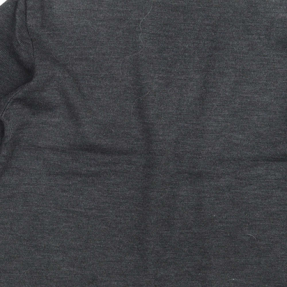 Womens UK Size One Size Amoretti Grey Pullover Jumper