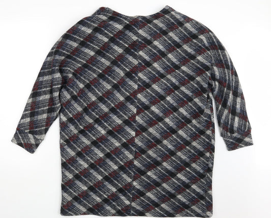 Klass Womens Multicoloured Geometric Jacket Blazer Size S