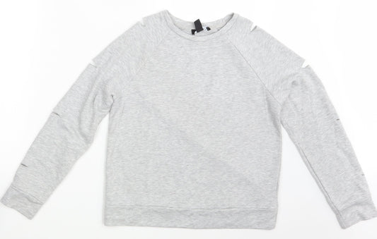 New Look Girls Grey Pullover Sweatshirt Size 12-13 Years