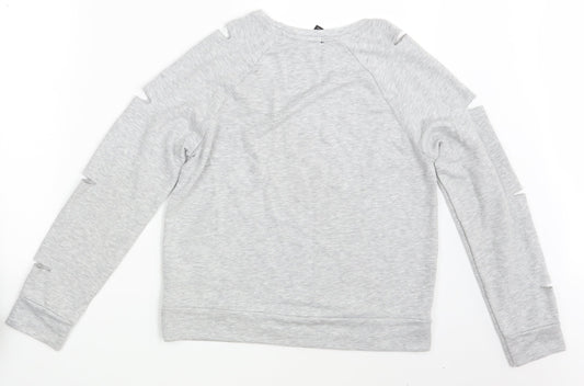 New Look Girls Grey Pullover Sweatshirt Size 12-13 Years