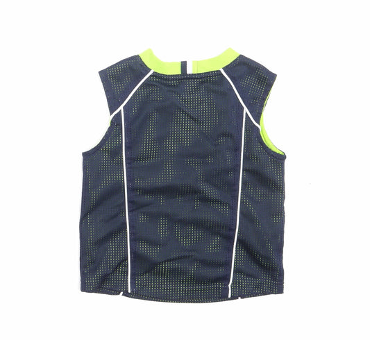 Athletic Works Boys Blue Basic T-Shirt Size 3 Years