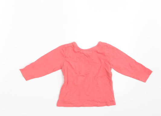 NEXT Girls Pink Basic T-Shirt Size 6-9 Months