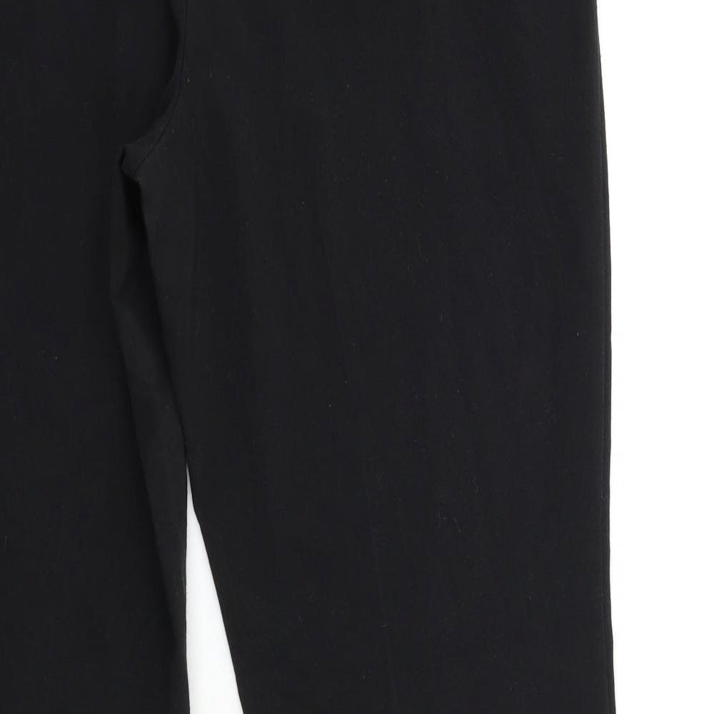 Womens UK Size 12 M&Co Regular Fit Black Trousers