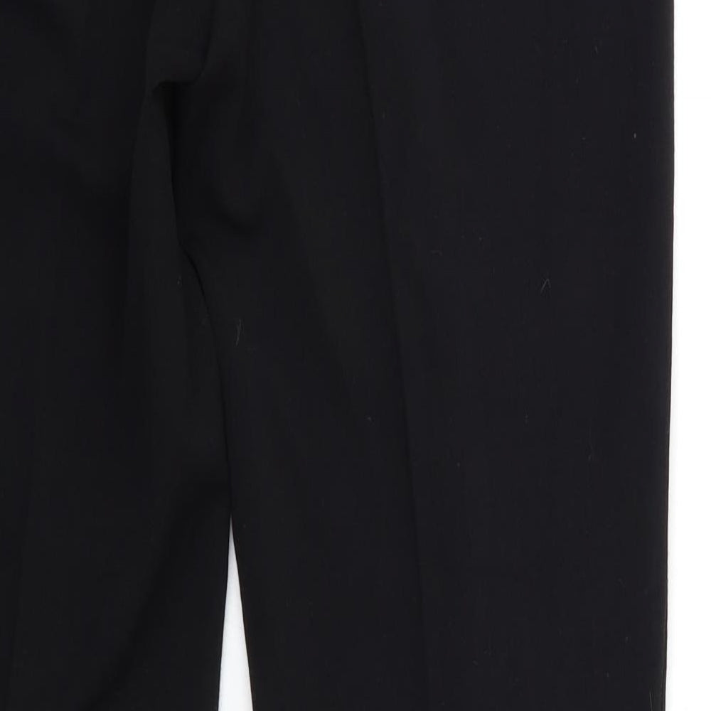 Womens UK Size 10 Marks and Spencer Regular Fit Black Trousers