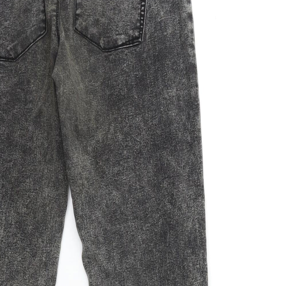 Denim & Co. Womens Grey Denim Jegging Jeans Size 12 L28 in