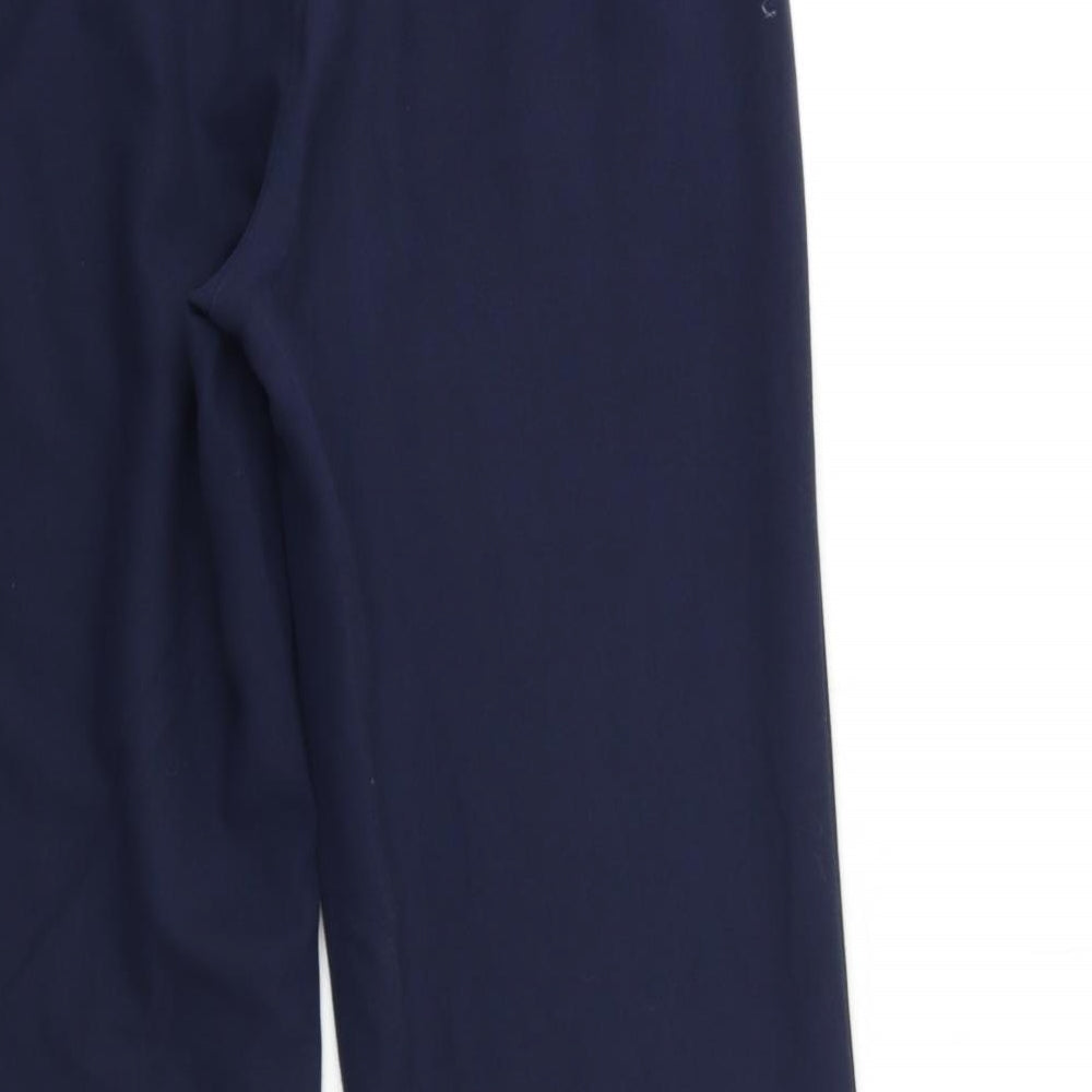 Womens UK Size 12 Preworn Regular Fit Blue Trousers