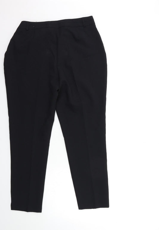 Womens UK Size 12 Atmosphere Regular Fit Black Trousers