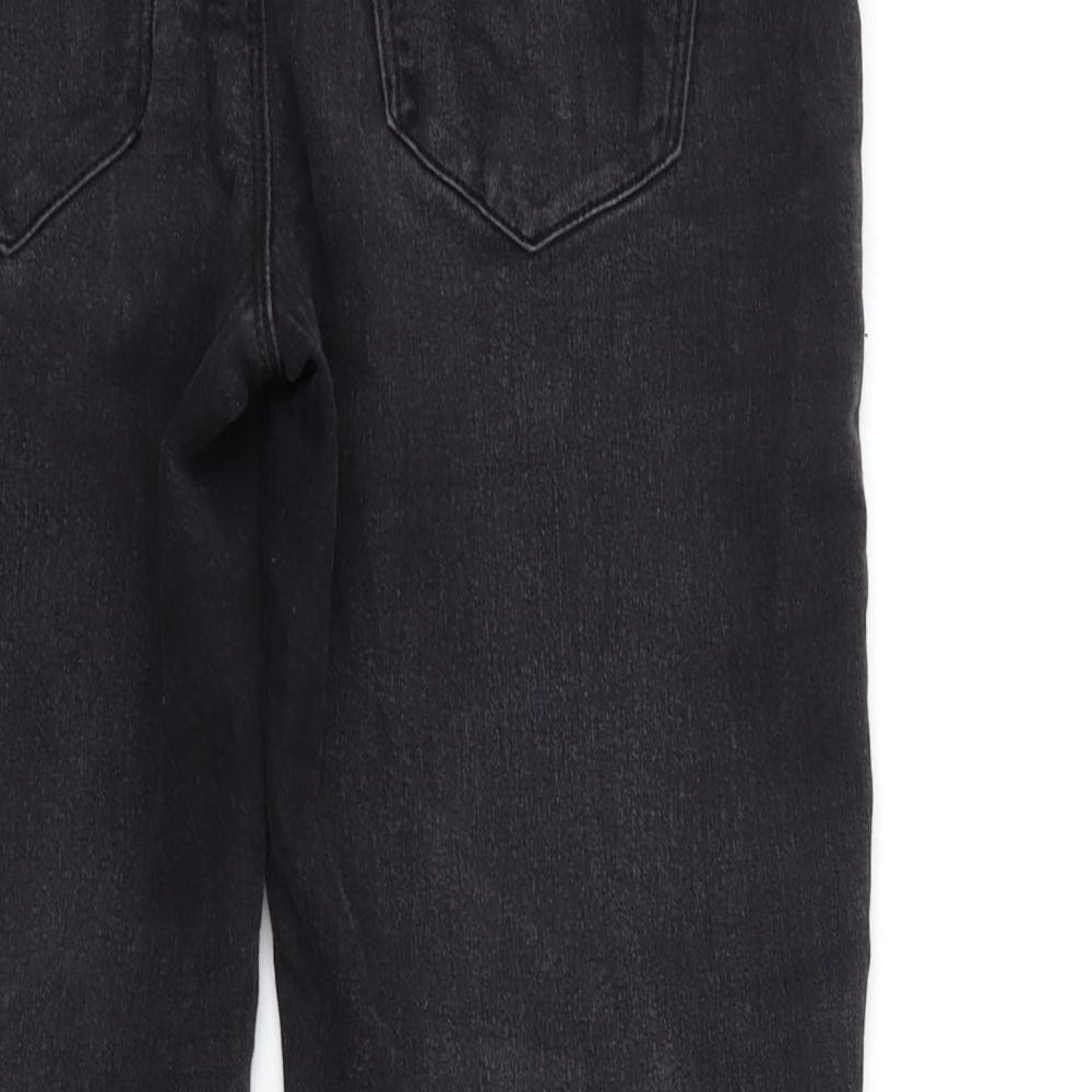 Denim & Co. Womens Black Denim Skinny Jeans Size 12 L28 in