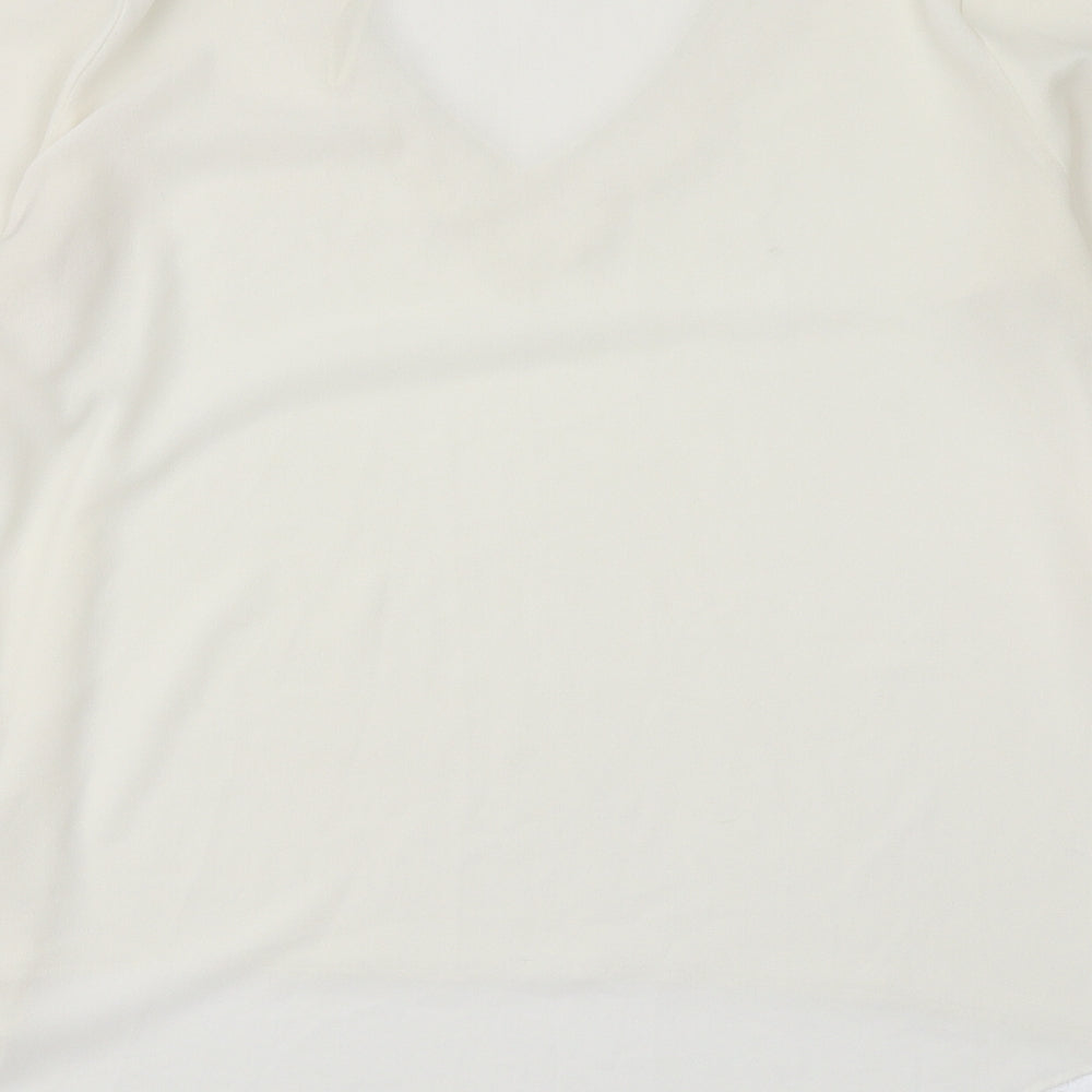 Womens UK Size 12 Atmosphere Ivory Basic Blouse