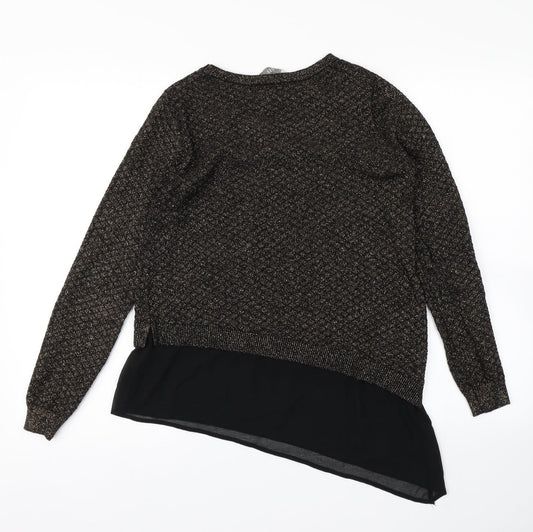 Womens UK Size S Oasis Black Pullover Jumper