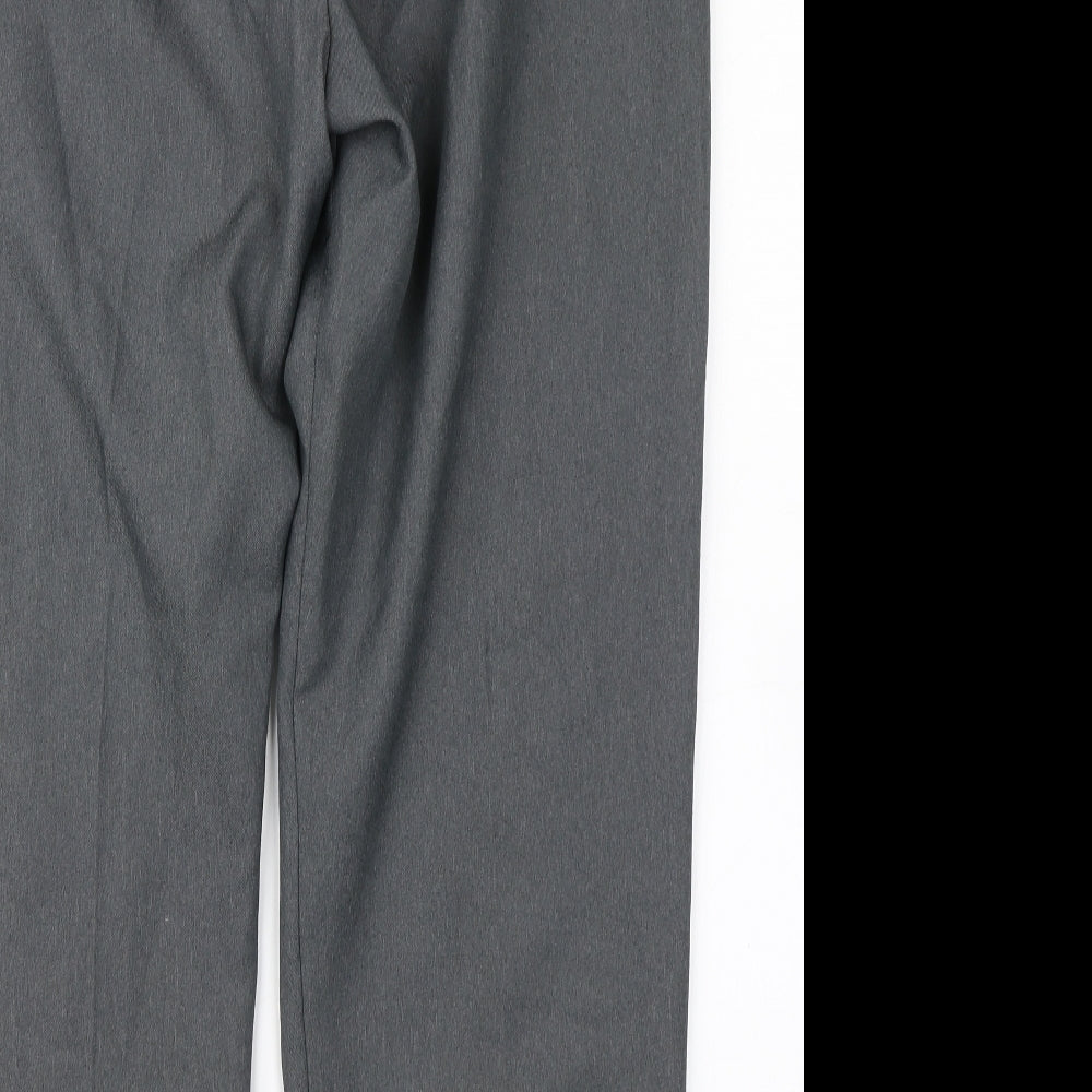 Womens UK Size 18 Berkertex Regular Fit Dress Pants Grey Trousers