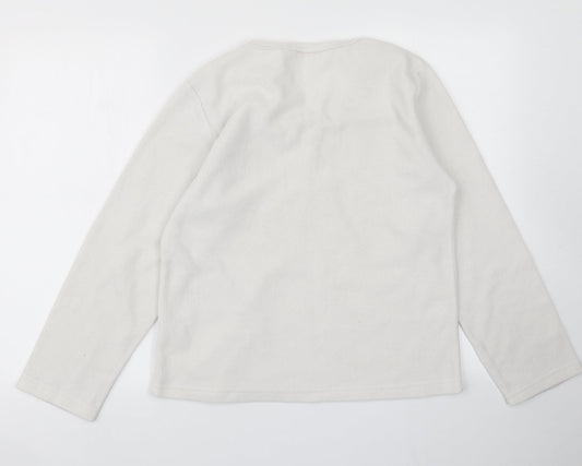 Womens UK Size M Forever Dreaming White Pullover Sweatshirt