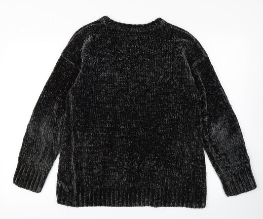 Peacocks Womens Grey Knit Pullover Jumper Size S