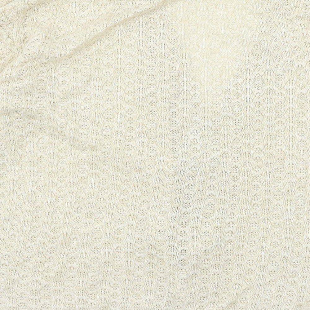 Womens UK Size 10 Damart Ivory Cardigan Jumper