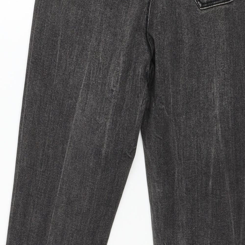 Denim & Co. Womens Grey Denim Skinny Jeans Size 12 L27 in