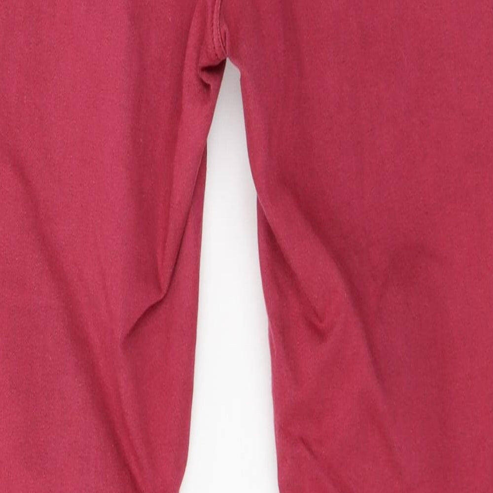 Topshop Womens Pink Denim Skinny Jeans Size 26 in L30 in