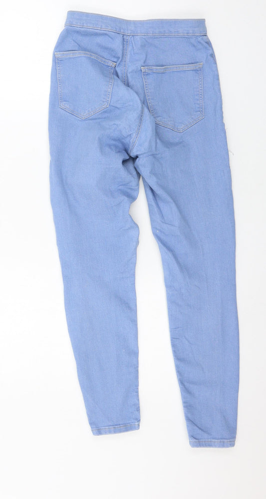 Topshop Womens Blue Denim Skinny Jeans Size 28 in L30 in